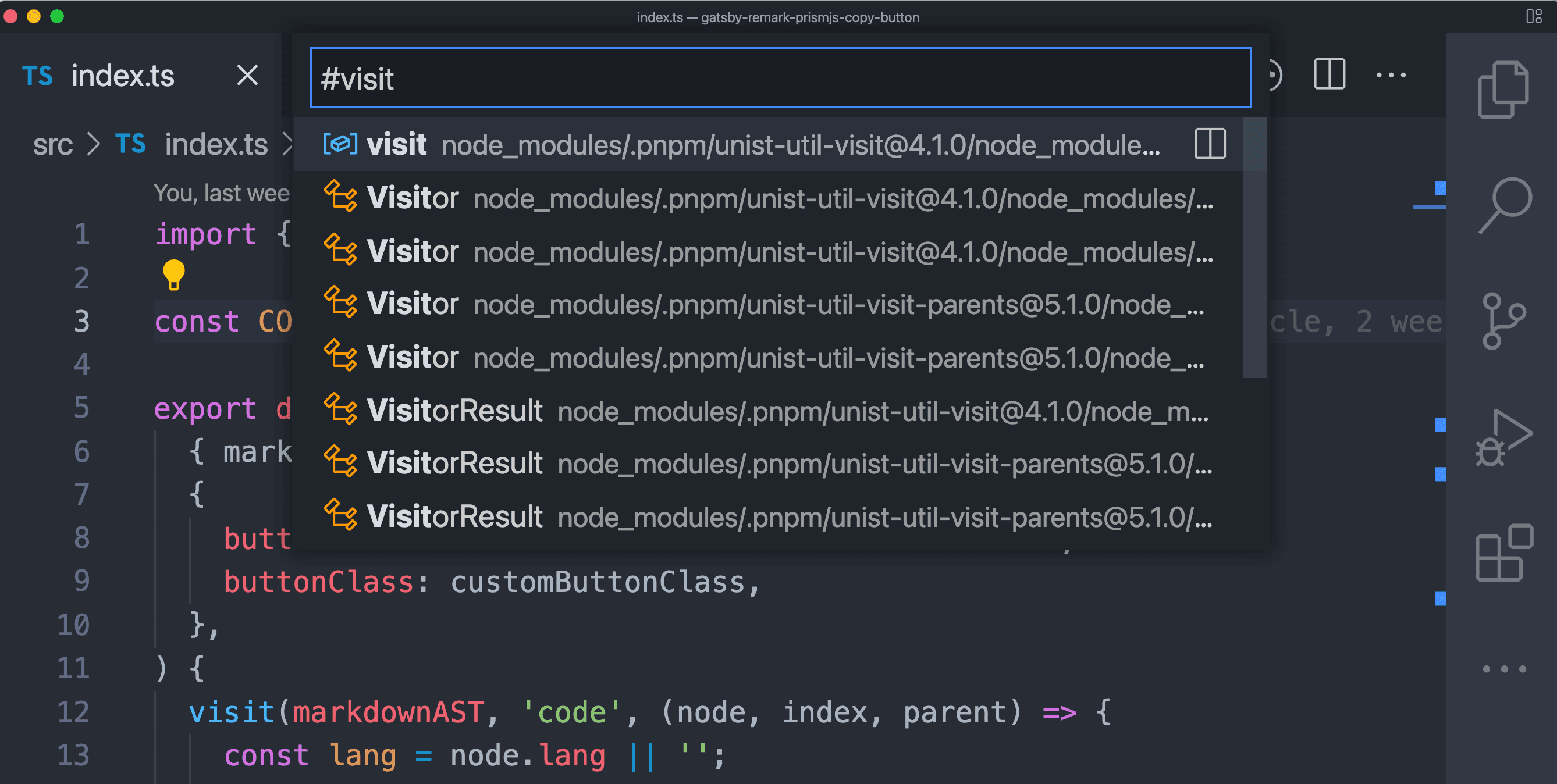 command + p -> sharp